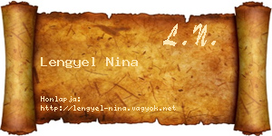 Lengyel Nina névjegykártya